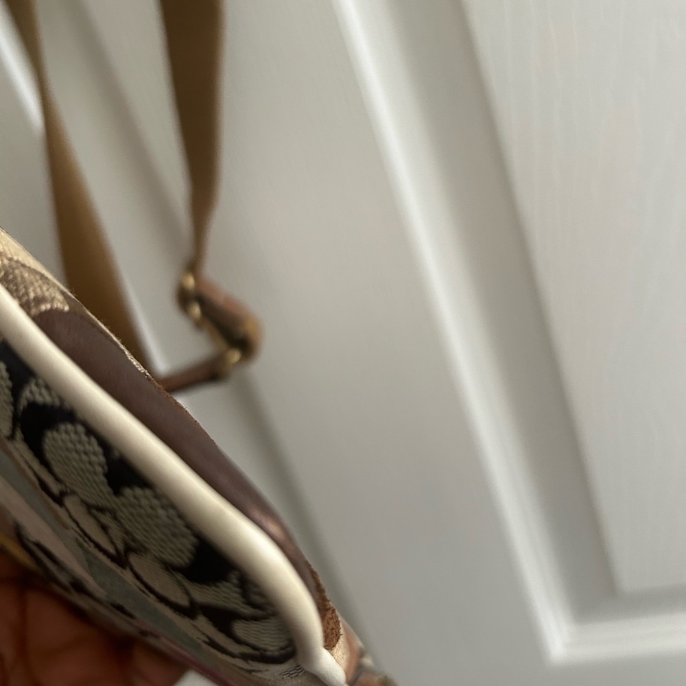 Coach Patchwork Crossbody Bag - Pink, Cream, Brown, Tan - Picture 7 of 11